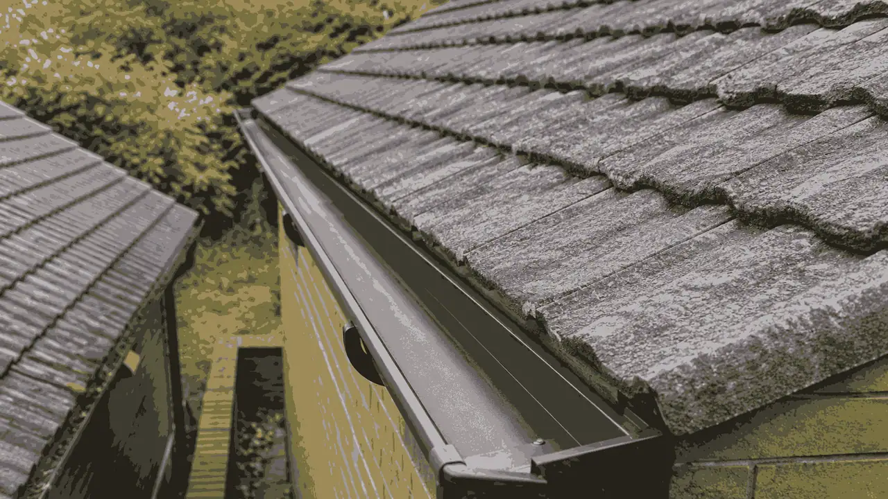 After summer gutter cleaning Birmingham — cleared gutter channel WOW Gutters Ltd West Midlands