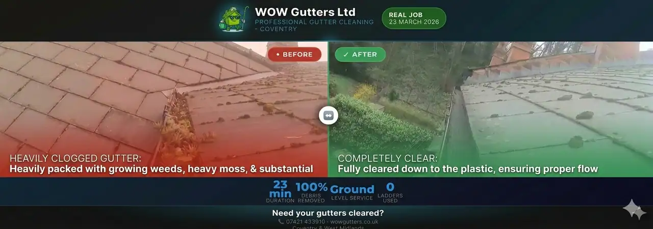 Gutter Cleaning in Coventry: Real Job, Real Results — What Every Homeowner Needs to Know (2026 Guide)